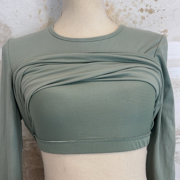 Yogalicious Heavenly Ribbed Kathleen Full Length Long Sleeve Top Bundle (2) - Picture 5 of 8